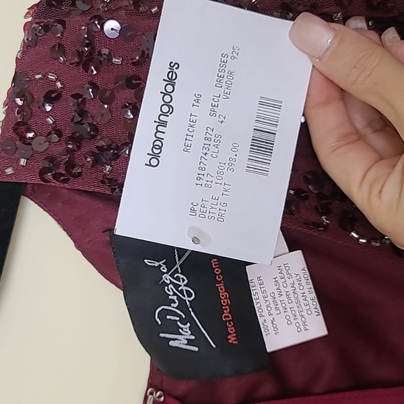 Women Mac Duggal Embellished Sheath Dress Size 2 - Picture 7 of 11